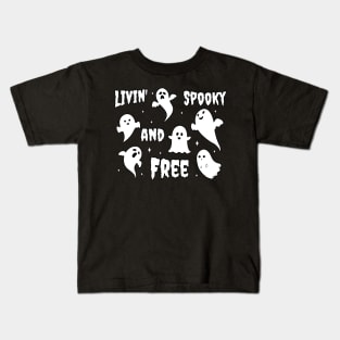 Livin' spooky and free - Ghosts Kids T-Shirt